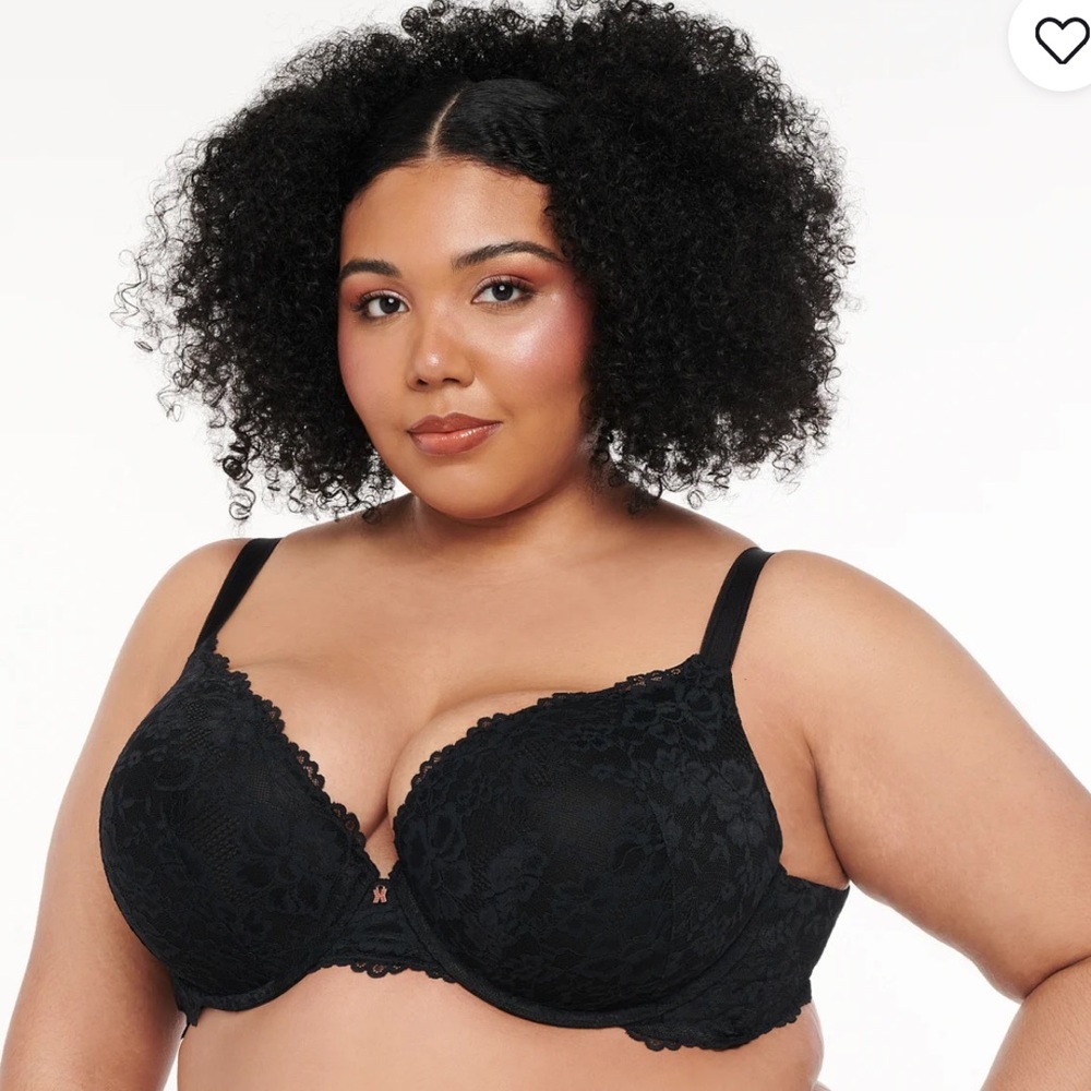 NWT Savage X Fenty 40DDD Lace Floral Push-up Plunge Bra